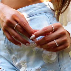 natural freshwater pearl ring with 925 silver beads natural freshwater pearl ring with 925 silver beads