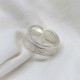 Sterling Silver Handmade Wide  Adjustable Band Ring