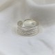 Sterling Silver Handmade Wide  Adjustable Band Ring