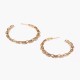 gold plated hoop earrings with cubic zirconia