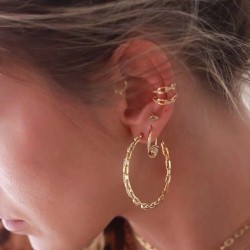 gold plated hoop earrings with cubic zirconia gold plated hoop earrings with cubic zirconia