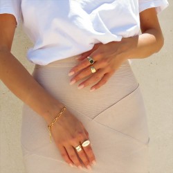 engraved spiral ring - 18k gold plated silver engraved spiral ring - 18k gold plated silver