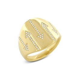 gold plated arrow ring  gold plated arrow ring