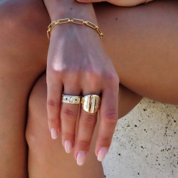  gold plated arrow ring
