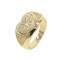 gold plated vintage design signet ring