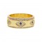 gold plated eye ring