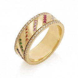 18k Gold plated colorful ring 18k Gold plated colorful ring