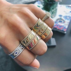 18k Gold plated colorful ring 18k Gold plated colorful ring