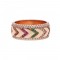 rose gold plated colorful ring