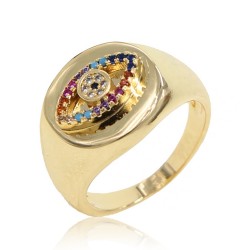 18k Gold plated ring with cubic zirconia 18k Gold plated ring with cubic zirconia