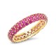 Gold plated ruby zirconia  ring
