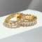 Cubic Zirconia Eternity Ring - 18k gold plated