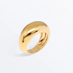 gold plated chunky Band Ring gold plated chunky Band Ring