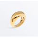 gold plated chunky Band Ring