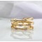 Gold Plated Cubic Zirconia ring