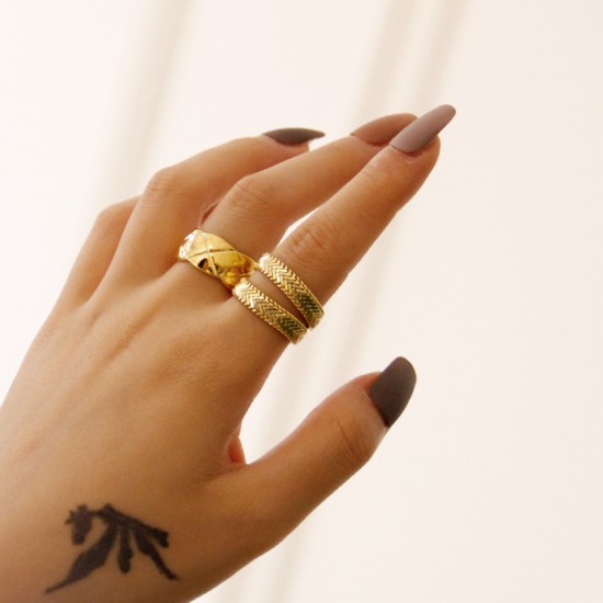 Double Layered Snake Ring