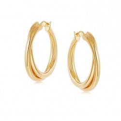 entwine hoop earrings 18k gold plated entwine hoop earrings 18k gold plated
