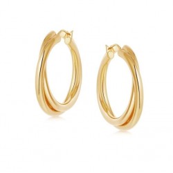 entwine hoop earrings 18k gold plated entwine hoop earrings 18k gold plated