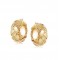 gold chunky hoop earrings