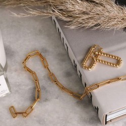 Long twisted hoop earrings 18k gold plated  Long twisted hoop earrings 18k gold plated
