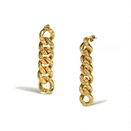 classic drop earrings 18k gold plated