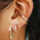 Safety Pin Hoop earrings