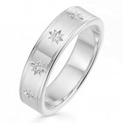 Eternity ring 18k gold plated silver and a row of stars Eternity ring 18k gold plated silver and a row of stars