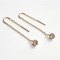 14k Gold filled drop earrings with zircon stone