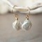 Handmade drop earrings 14k gold filled and natural baroque pearl