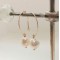 Baroque pearl hoop earrings in 14k gold filled