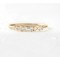 Gold plated sterling silver cz stackable ring