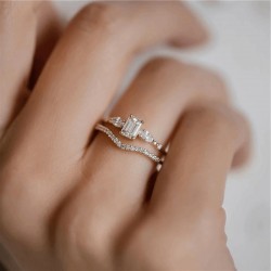 Gold plated sterling silver cubic zirconia ring Gold plated sterling silver cubic zirconia ring