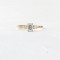 Gold plated sterling silver cubic zirconia ring