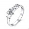 romantic 925 sterling silver  LOVE ring with cubic zirconia 