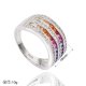 Fancy rainbow ring - round design