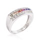 sterling silver rainbow ring - new design 