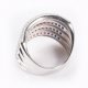 sterling silver rainbow ring - ultra-wide design
