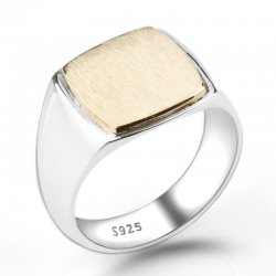925 sterling silver elegant square ring for men   925 sterling silver elegant square ring for men