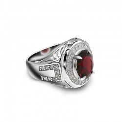 925 sterling silver ring fot men with AAA zircon  stone 