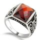 925 sterling silver classic vintage ring for men with AAA zirconia gemstone