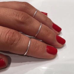 Set of 6 rings in 925 sterling silver  Set of 6 rings in 925 sterling silver