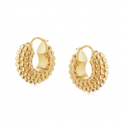 chunky earring -  18k gold plated chunky earring -  18k gold plated