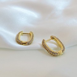 Full Zirconia Hoop Earring Full Zirconia Hoop Earring