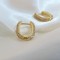 Full Zirconia Hoop Earring