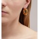 twisted gold hoop earrings vintage style 