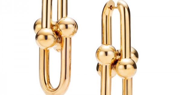  Hardwear Earrings, 18K Gold Plated Chunky U Shaped Pinball  Linked Drop Earrings, Art and Minimalist Style, Chunky Bold Chain, Women  Jewelry: Clothing, Shoes & Jewelry