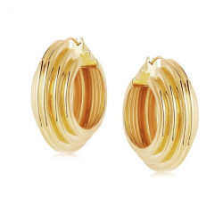 Chunky gold hoop earrings Chunky gold hoop earrings