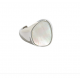 Sterling silver shell open ring 