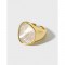 Sterling silver shell open ring 