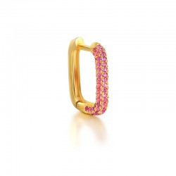 925 Sterling silver micro-inlaid zircon hoop earrings 925 Sterling silver micro-inlaid zircon hoop earrings